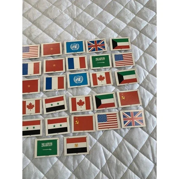 1991 Topps Desert Storm Flag Sticker Puzzle Cards Vintage 🇺🇸🇺🇸 36card Lot! - Picture 10 of 12